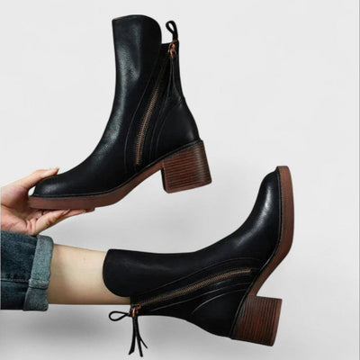 Alpia | Bottes en cuir chiq