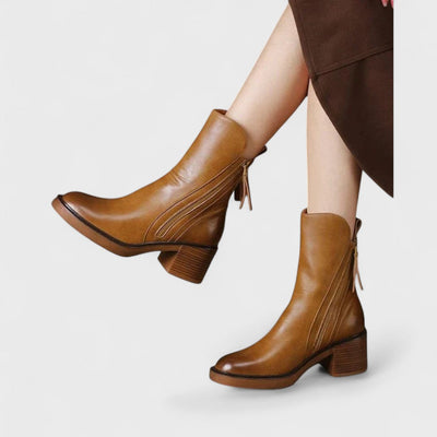 Alpia | Bottes en cuir chiq