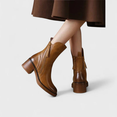 Alpia | Bottes en cuir chiq