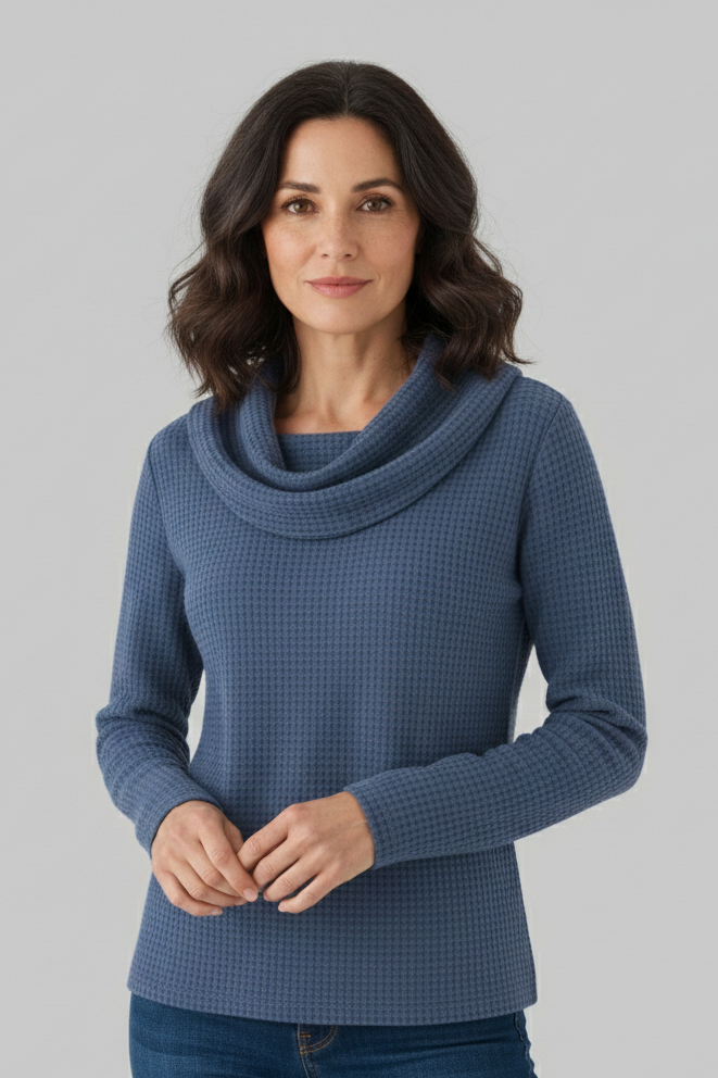 Juliette | Pull Chaud à Texture Gaufrée