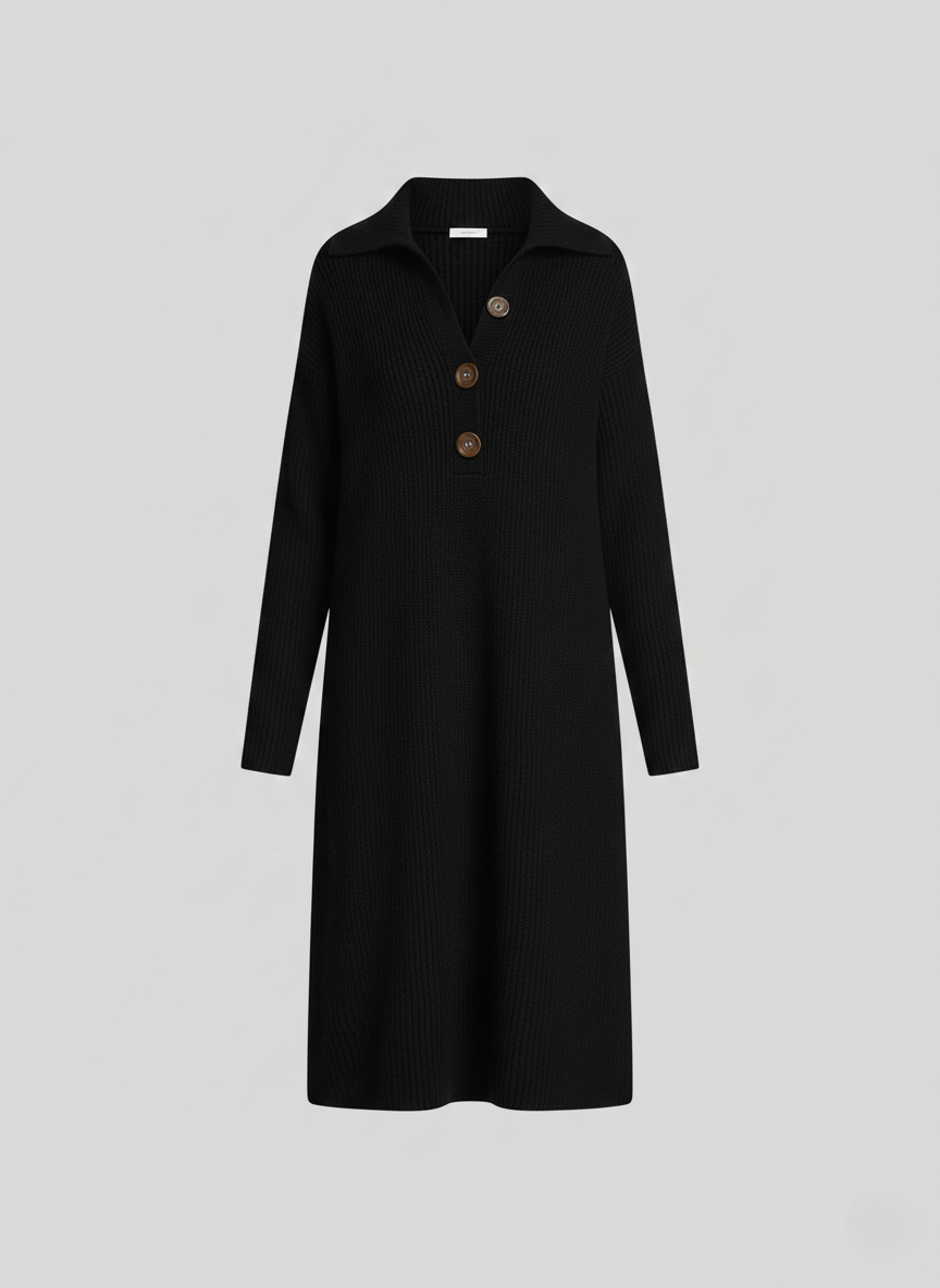 Britney | Peignoir Chic Côtelée Midi