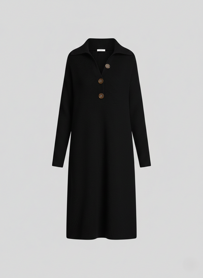 Britney | Peignoir Chic Côtelée Midi