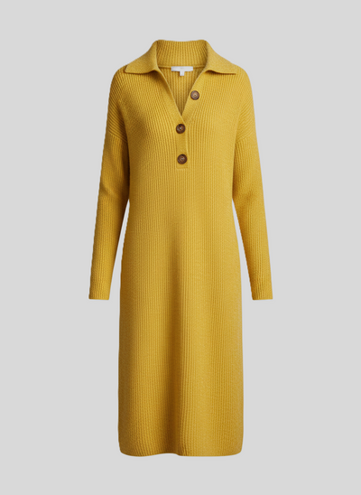 Britney | Peignoir Chic Côtelée Midi