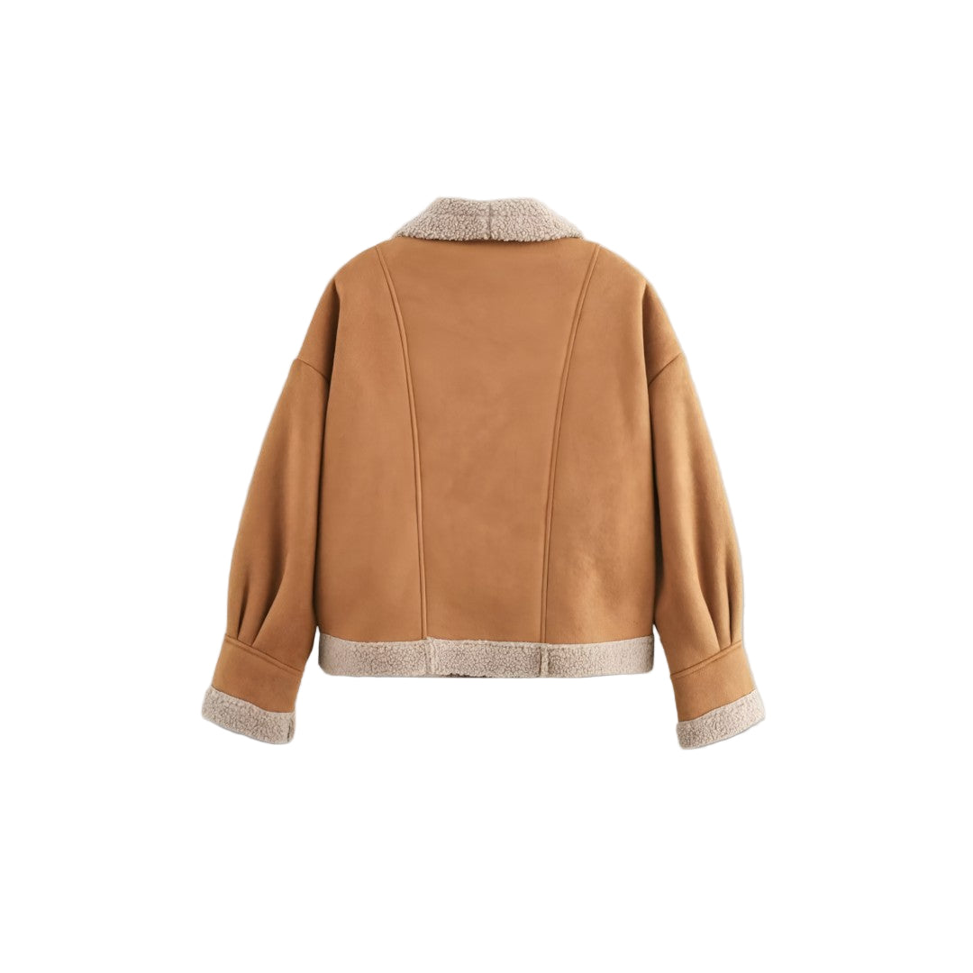 Thalara | Manteau avec doublure moelleuse en peluche