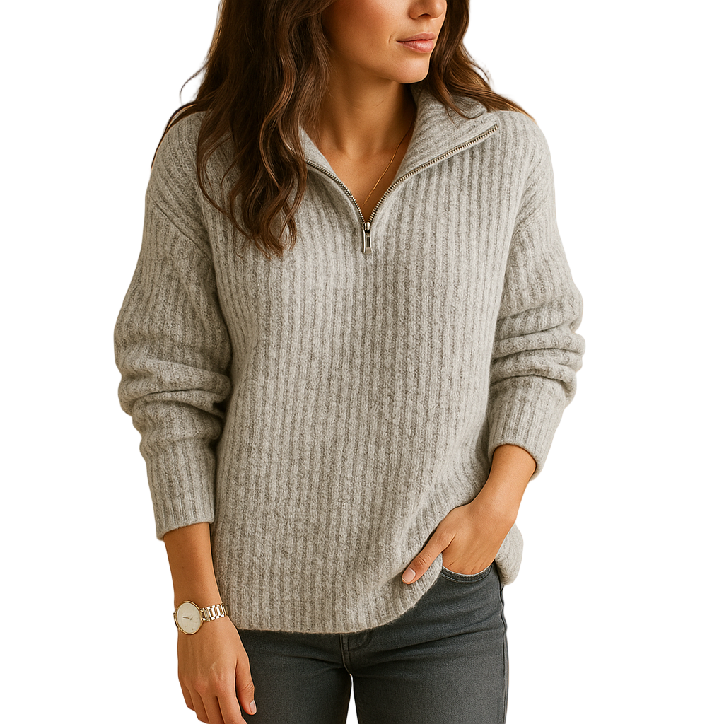 Serenja | Pull avec demi-zip