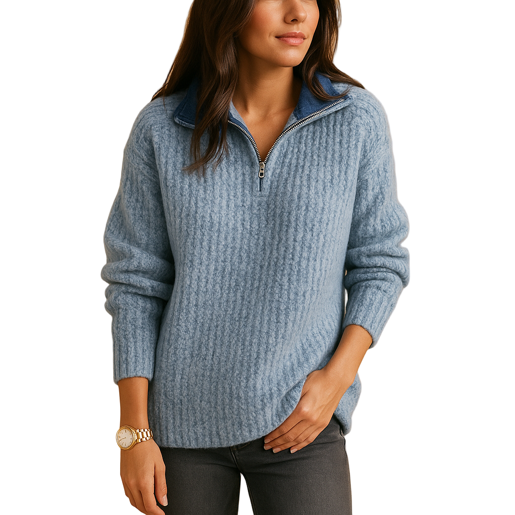 Serenja | Pull avec demi-zip