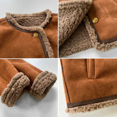 Kaia | Manteau en cuir avec des boutons
